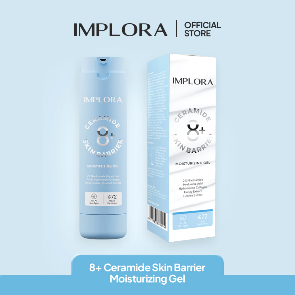 Gel Pelembab Mplora 8+ Ceramide untuk Kulit Kering, Kombinasi, dan Rentan Jerawat
