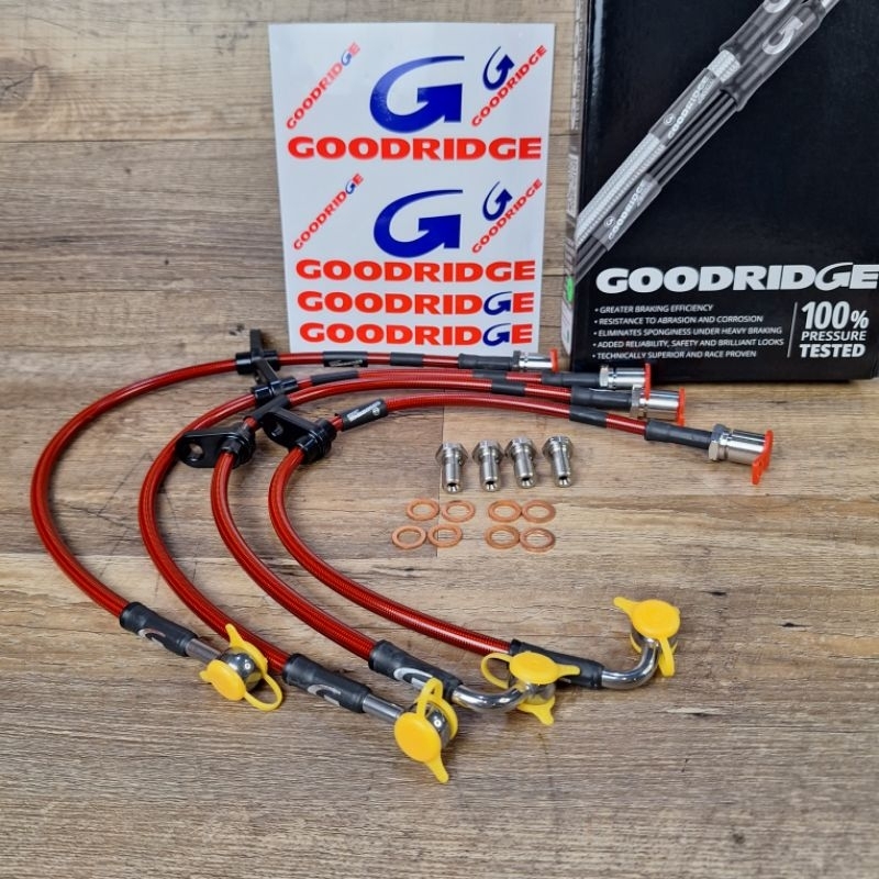 Jual Selang Rem Toyota GR86 ZN8 SUBARU BRZ ZD8 Goodridge Braided Brake ...