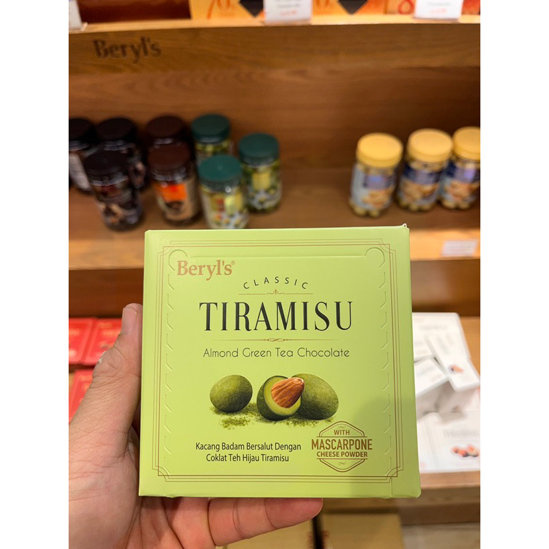 Jual BERYL'S TIRAMISU ALMOND GREEN TEA CHOCOLATE 65 Gram | Shopee Indonesia