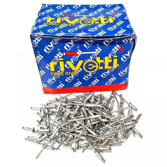 Jual Paku Rivet 1 Box isi 1000 Pcs Paku Ripet Paku Keling Blind Rivet 3 ...