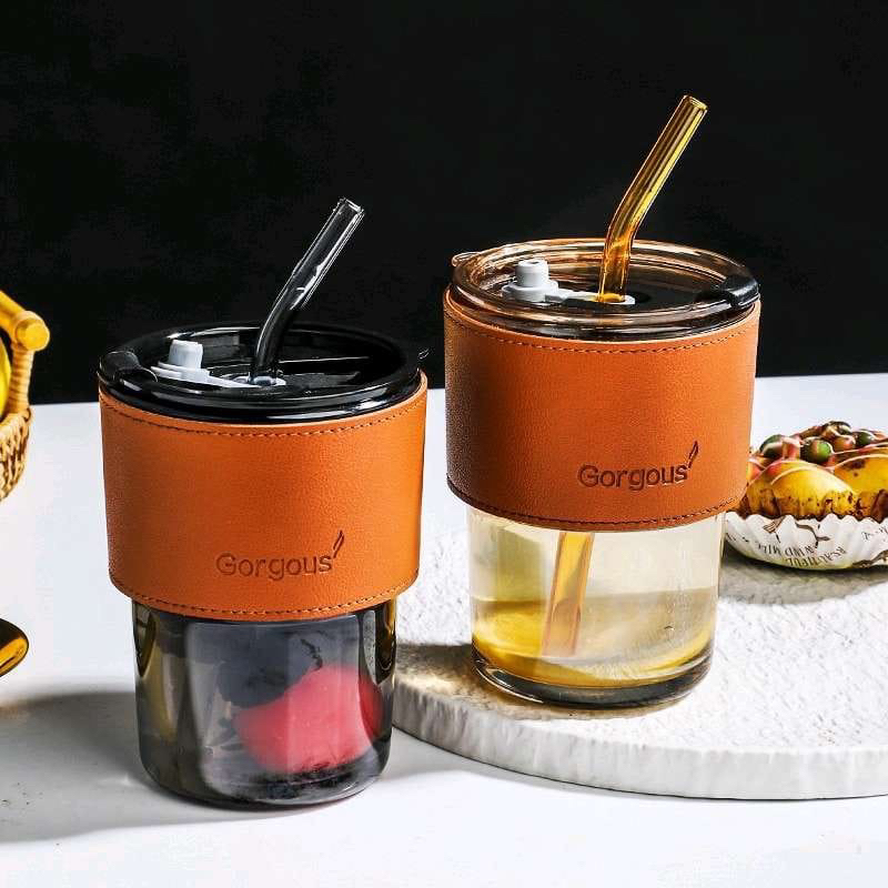 Jual TUMBLR GELAS KACA - Tumbler Gelas Kaca Aesthetic Bottle Cup Cocok ...