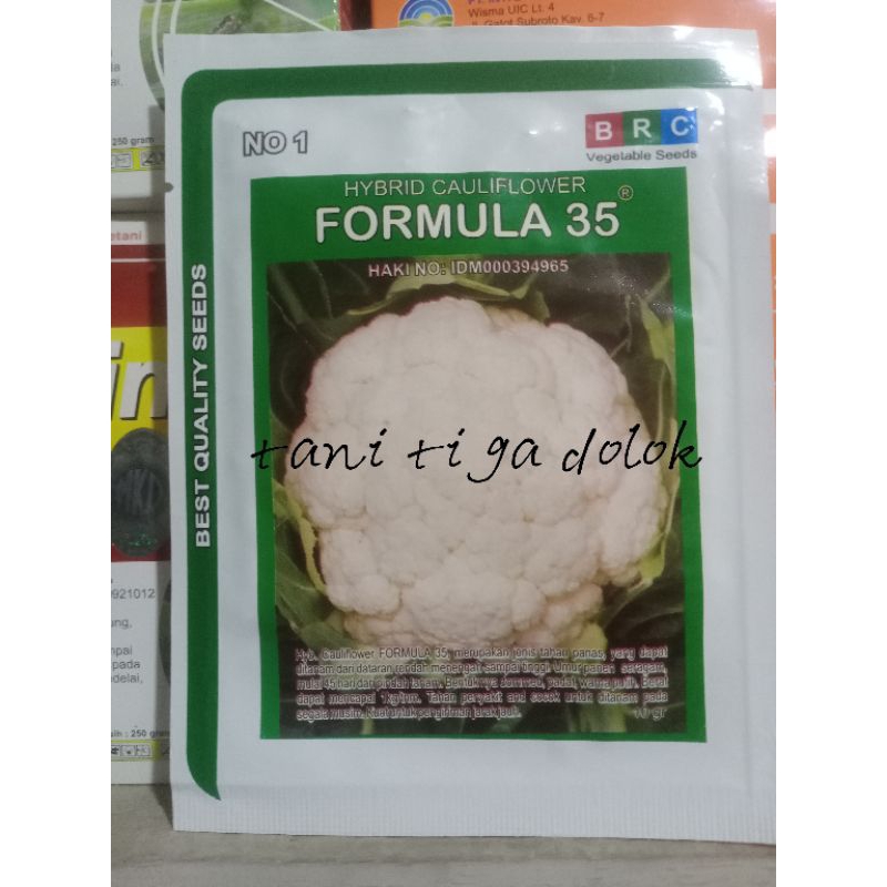 Jual Benih Kembang Kol Furmula 35 Brc Kemasan 10 Gram Original Pack