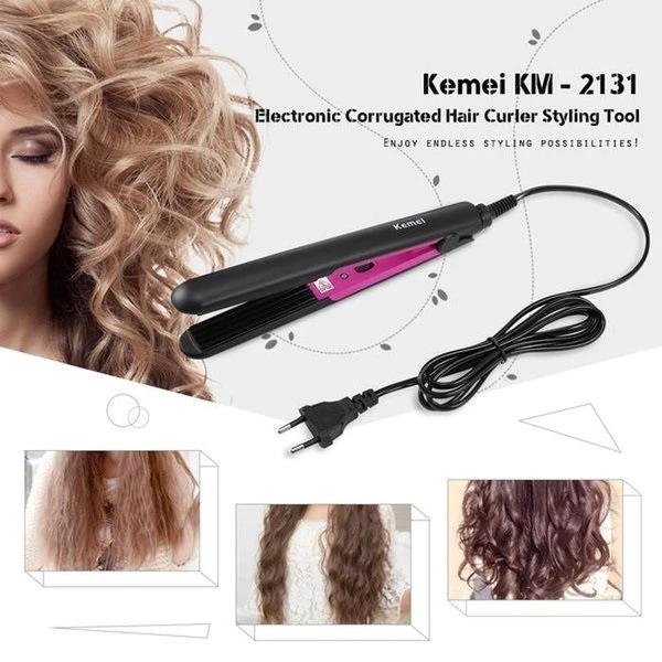 Kemei KM-2131 Catokan Curly Straight Lurus Keriting Alat Catok Rambut | AutoStock