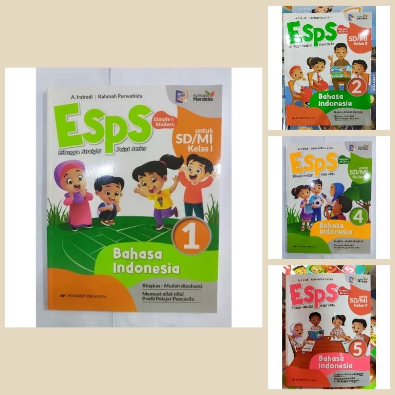 Jual Buku Pelajaran : Esps Bahasa Indonesia Kelas 1 2 4 dan 5 SD/MI ...