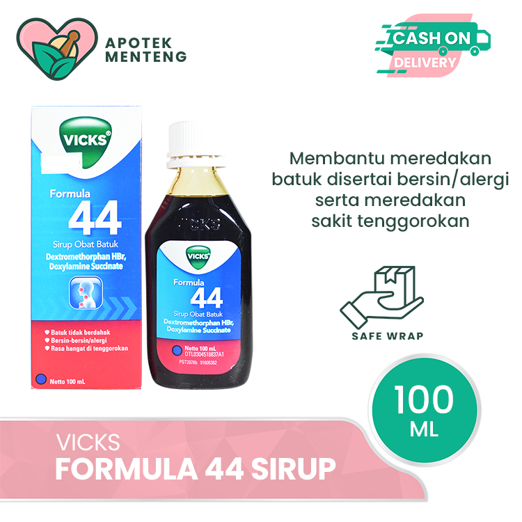 Jual Vicks Formula 44 Sirup Obat Batuk 100 Ml Shopee Indonesia