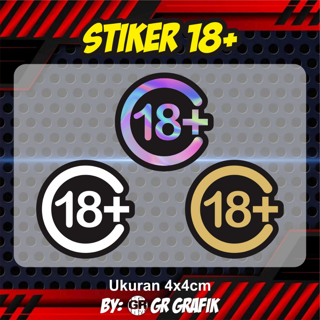 Jual Stiker 18+ cutting murah tanpa minimal | Shopee Indonesia