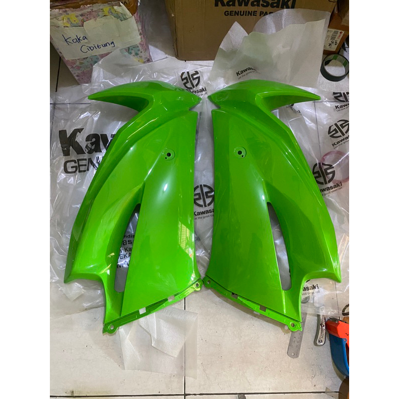 Jual Sepasang fairing Sayap ninja rr new hijau muda 2012 2013 2014 ...