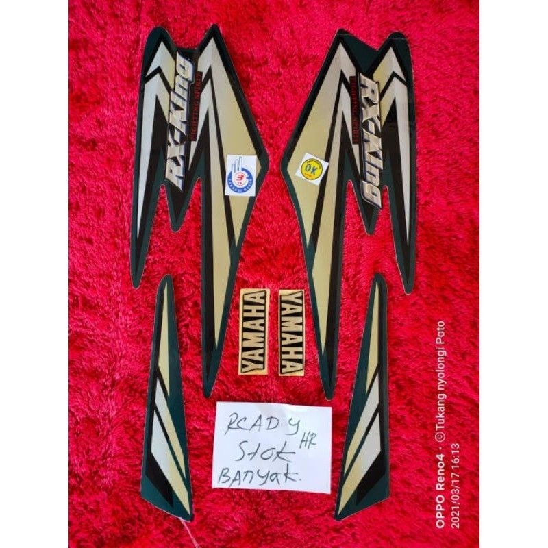 Jual Lis Stiker striping RX king 2002 hijau botol lengkap seperti di