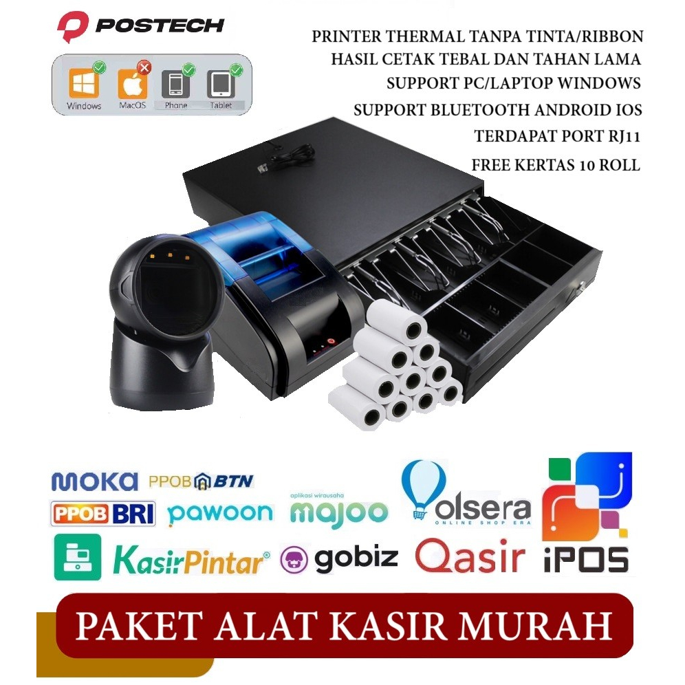 Jual Paket Alat Kasir Android Cafe Resto Warung Depot Foodcort ...