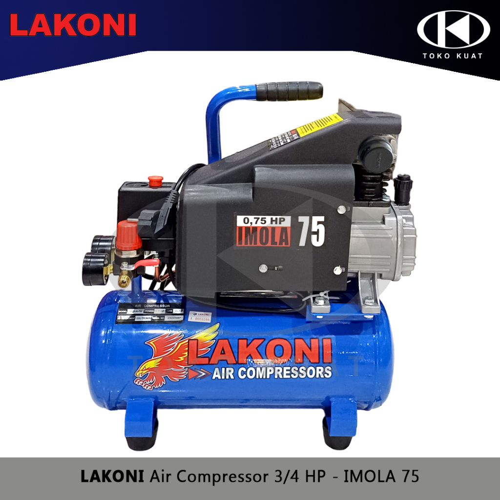Jual LAKONI Air Compressor / Kompresor Udara 3/4 HP - IMOLA 75 | Shopee ...