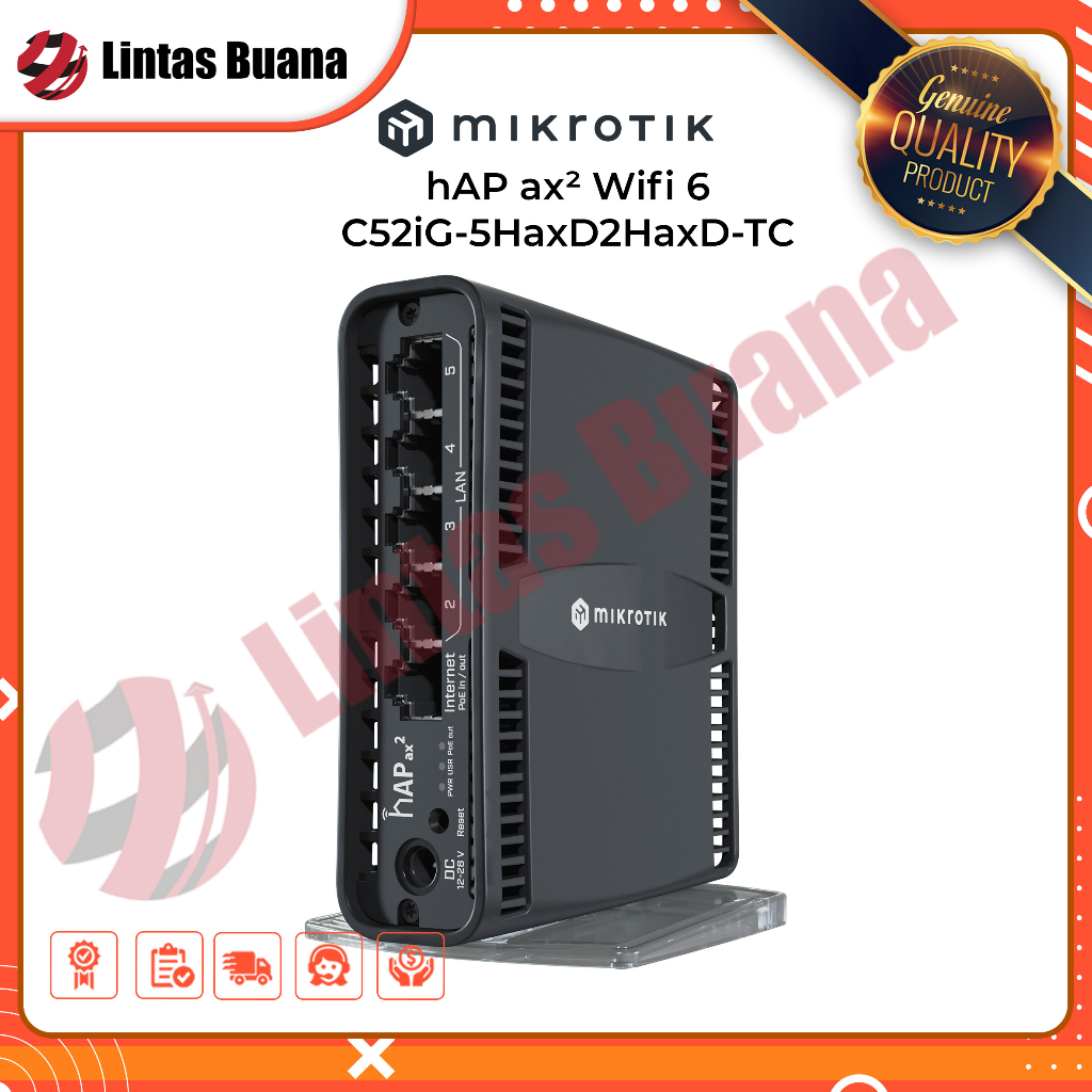 Jual Mikrotik RB C521G-5HAXD2HAXD-TC hAP ax2 WIFI 6 | Shopee Indonesia