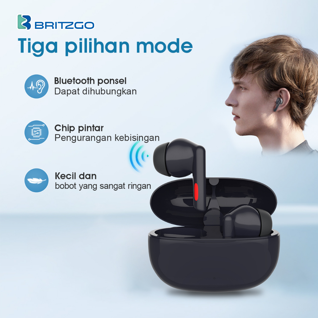 Jual BRITZGO Bluetooth Alat Bantu Dengar Asli Hearing Aids Original