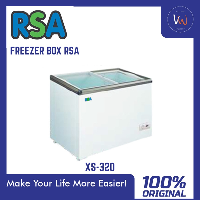 Jual Freezer box RSA XS320 / Freezer Box Ice Cream / Freezer Box Kaca