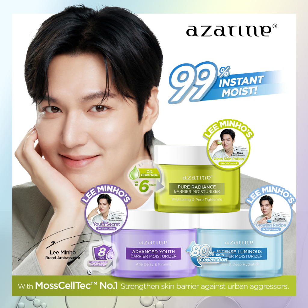 Jual Azarine Barrier Moisturizer Series Pelembab Wajah Cream Gel Facial ...