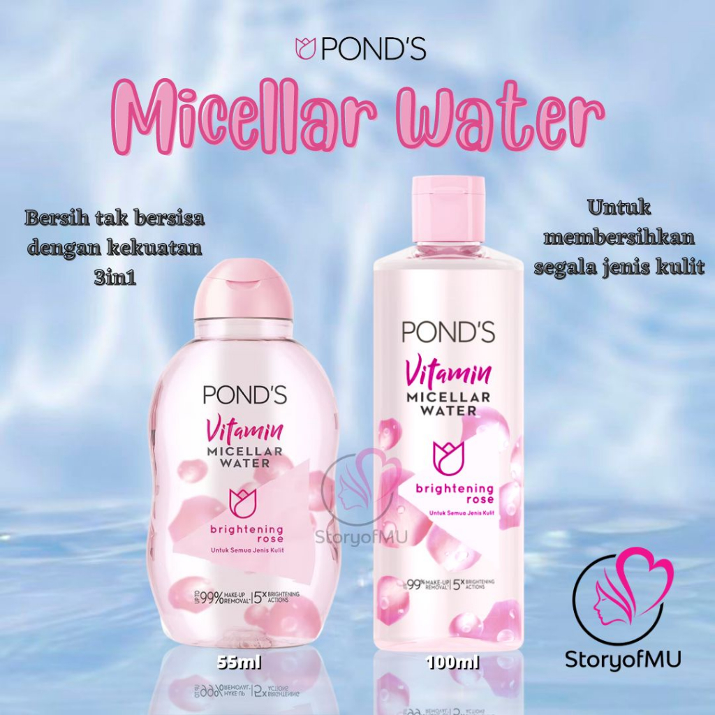 Jual POND'S Ponds Vitamin Micellar Water Makeup Remover Brightening