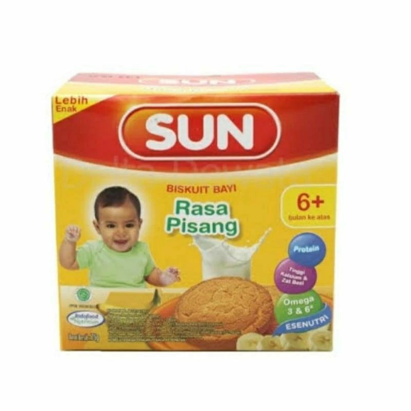 Jual SUN RUSK BISKUIT RASA PISANG dan SUSU MADU 6+ | Shopee Indonesia