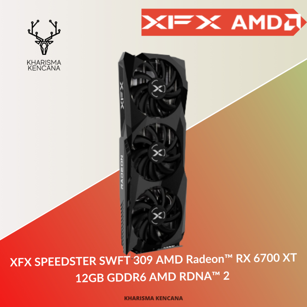 Jual XFX SPEEDSTER SWFT 309 AMD Radeon™ RX 6700 XT 12GB GDDR6 AMD RDNA ...