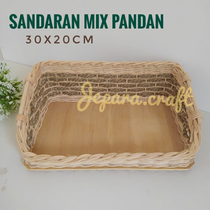 Jual Keranjang Rotan - Sandaran Mix Pandan Size S - 30x20cm | Shopee ...