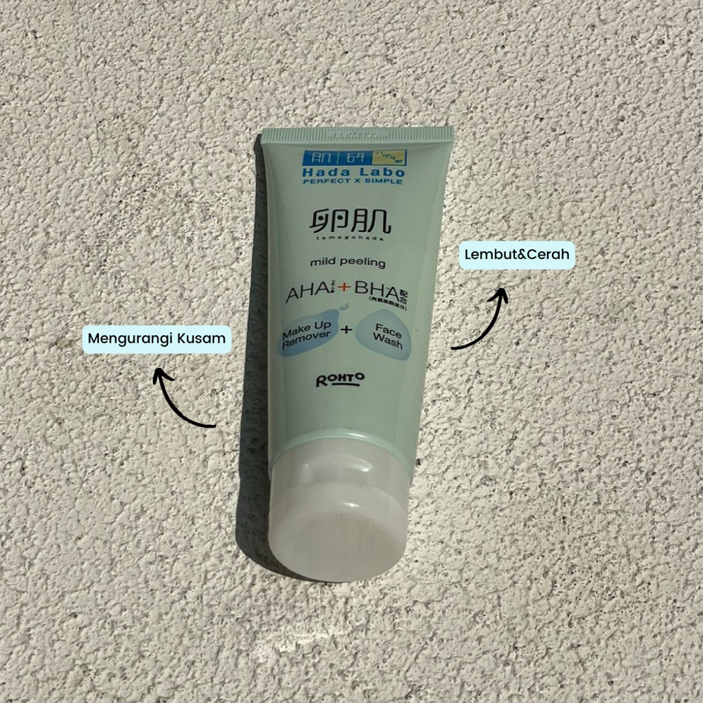 Jual NEW HADA LABO Perfect X Simple AHA BHA Face Wash 100g | Shopee ...