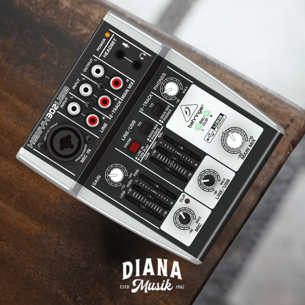 Jual Mixer 5 Channel Behringer 302 USB w/XENYX Preamp Shopee Indonesia