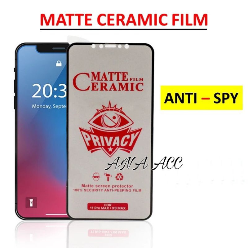 Jual TEMPER GLAS ANTI SPY SAMSUNG A11/A11X/A8/A31 2020 MATTE PRIVACY ...