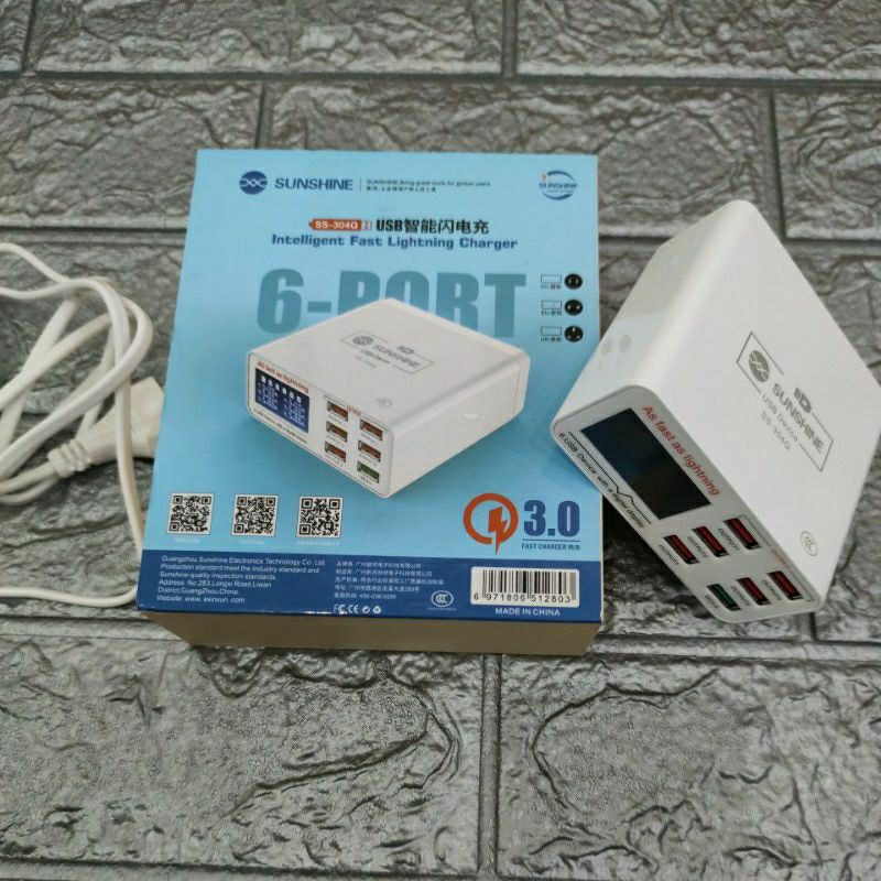 Jual CHARGER USB HUB SUNSHINE SS-304D/ SS-304Q | Shopee Indonesia