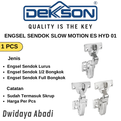 Jual Engsel Sendok Dekkson Hidrolik Slow Motion Bungkuk Lurus Full Bungkuk Shopee