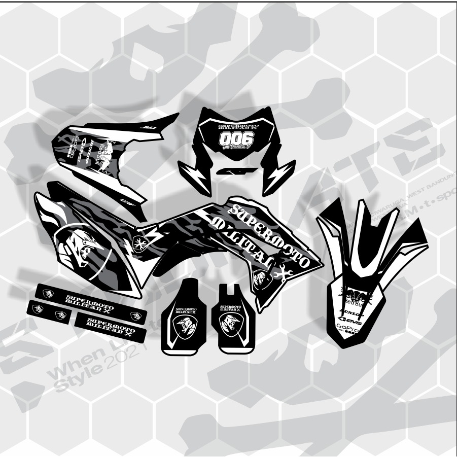 Jual Decal Stiker Crf L Wr Gordon D Tracker Crf Klx Bf Full