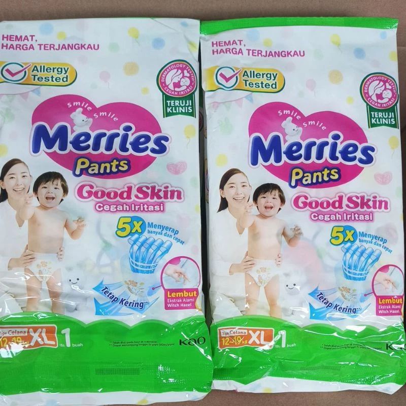 Jual PROMO!!! Merries Pants Good Skin XL 1 1 renceng | Shopee Indonesia