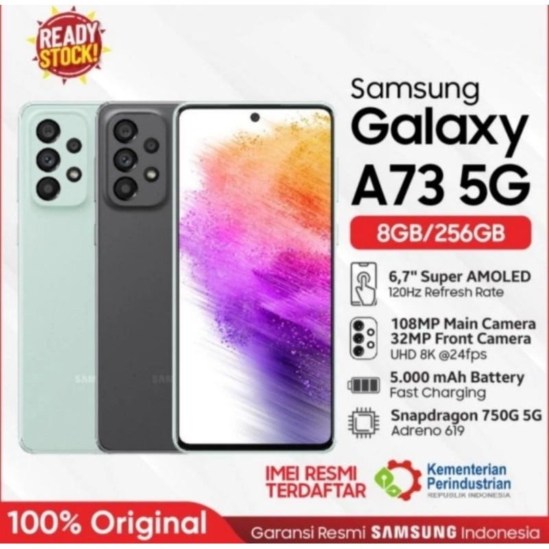 Jual SAMSUNG GALAXY A73 5G RAM 8/256 SEGEL GARANSI RESMI | Shopee Indonesia