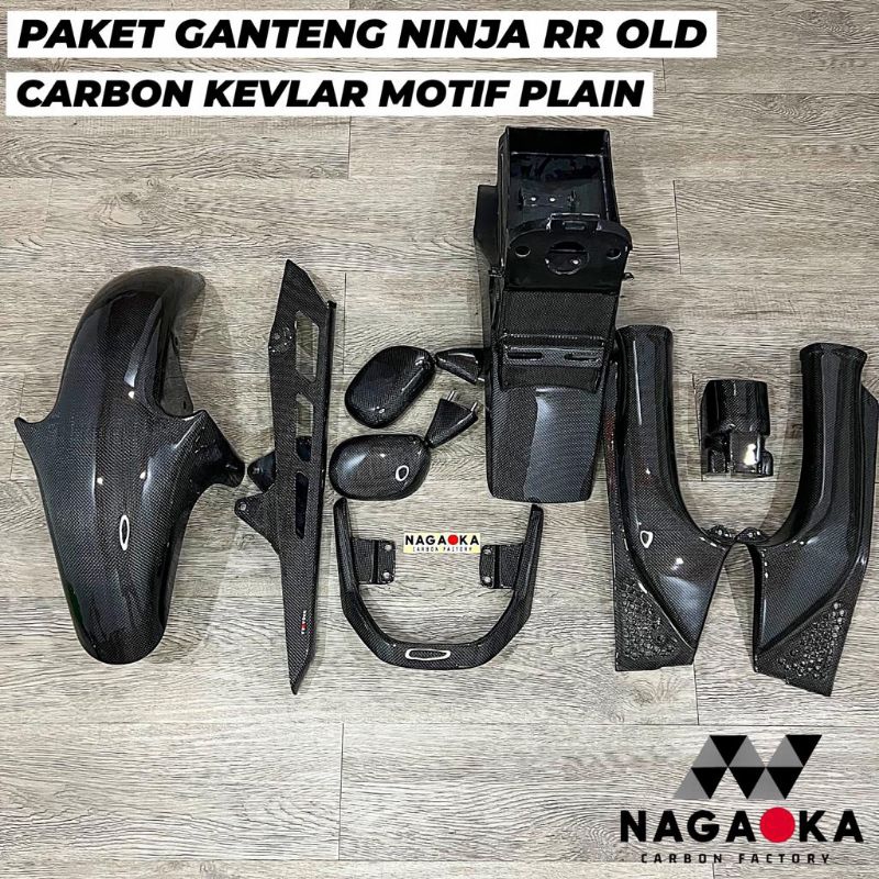 Jual PAKET GANTENG NINJA RR OLD MOTIF PLAIN REAL CARBON KEVLAR SPAKBOR ...