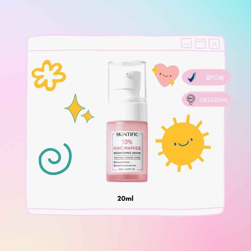 Jual SKINTIFIC - 10% Niacinamide Brightening Serum 20ml | Shopee Indonesia