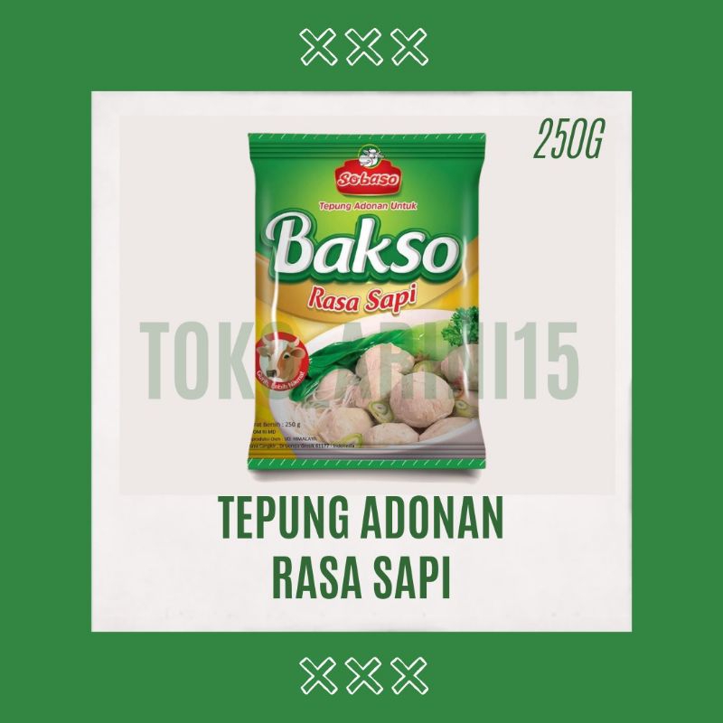 Jual Tepung Adonan Bakso Rasa Sapi 250 Gram Isi 4 Bks Shopee Indonesia