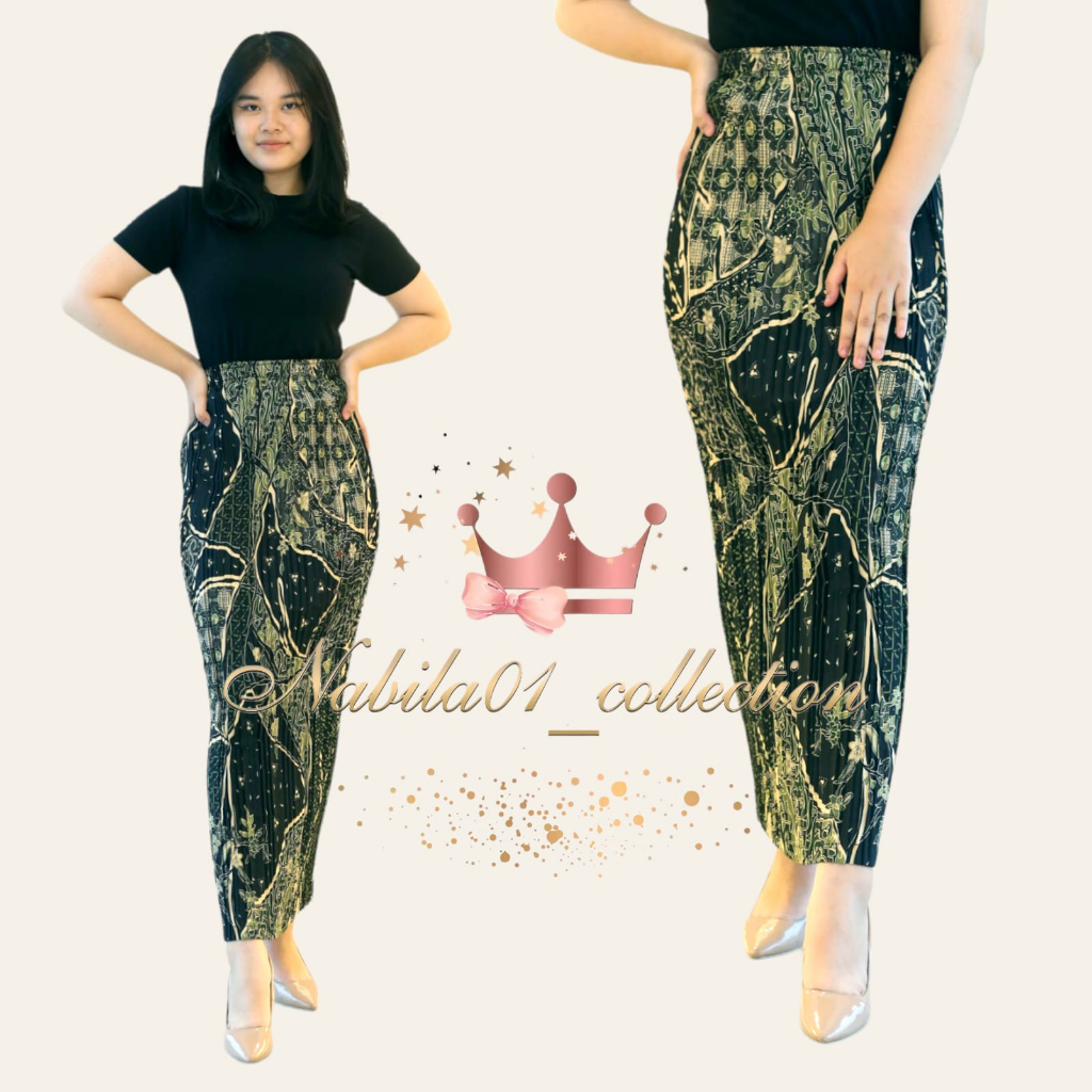 Jual Motif Part Rok Plisket Batik Panjang Rok Batik Rok