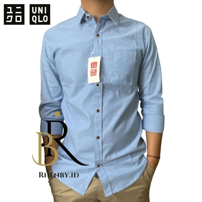 kemeja basic uniqlo