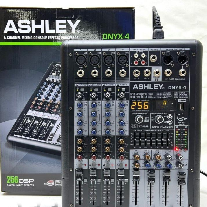 Jual Mixer Audio Ashley Onyx 4 Channel Bluetooth Usb Original Mixing ...