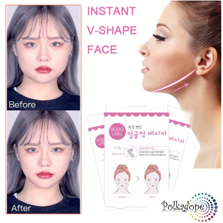 Jual [isi 40 pcs] Dodo Label Penirus Pipi V Shape Tape Pengencang Korea