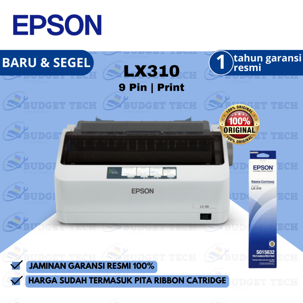 Jual Printer Epson Lx310 9 Pin Dot Matrix Lx310 Lx 310 Printer Dot Matrik New Garansi Resmi 4078