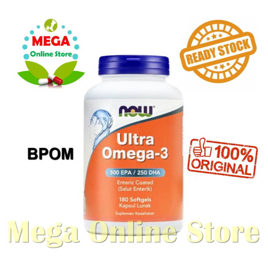 Jual BPOM Now Foods Ultra Omega 3 500 EPA/250 DHA Shopee Indonesia