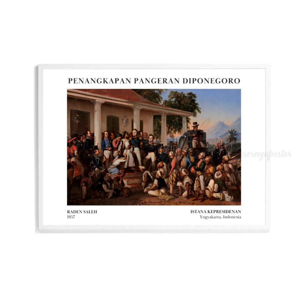 Jual Poster "Penangkapan Pangeran Diponegoro - Raden Saleh" Hiasan ...