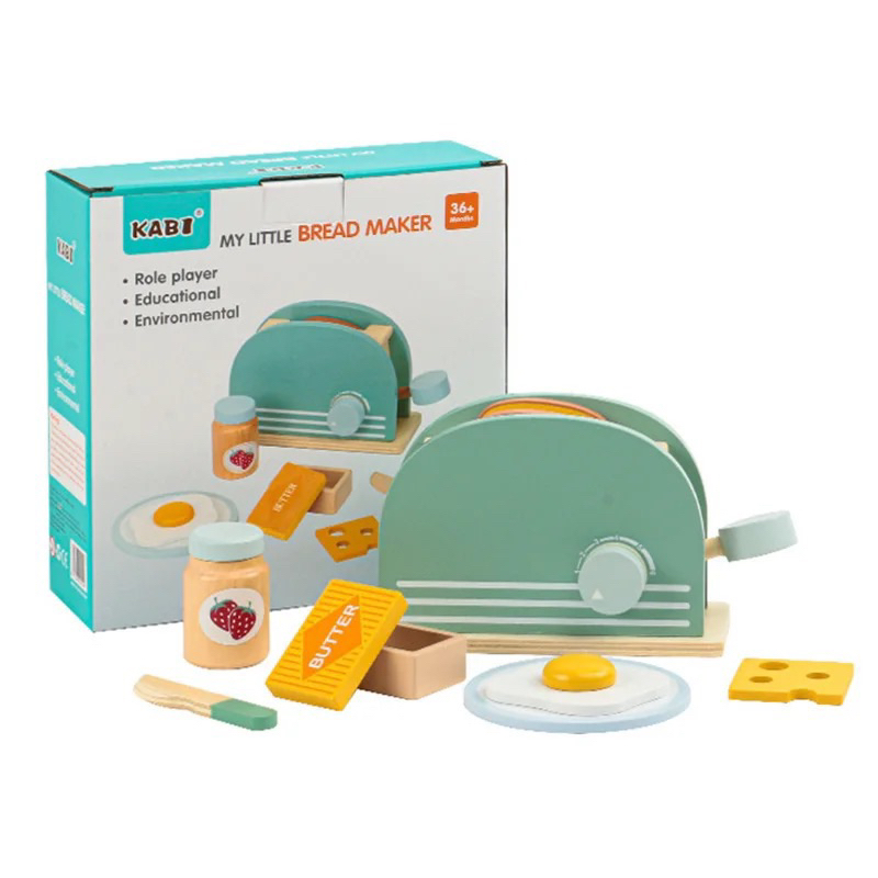 Jual Kabi My Little Bread Maker - Wooden Toy Pretend Play - Mainan Kayu ...