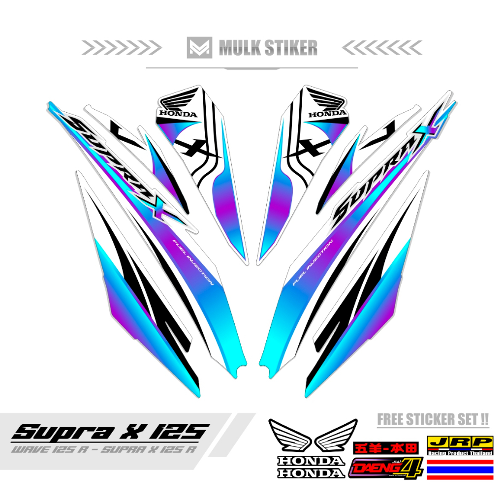 Jual Striping Supra X R New Motif Stiker Supra X Fi Sticker Supra X R