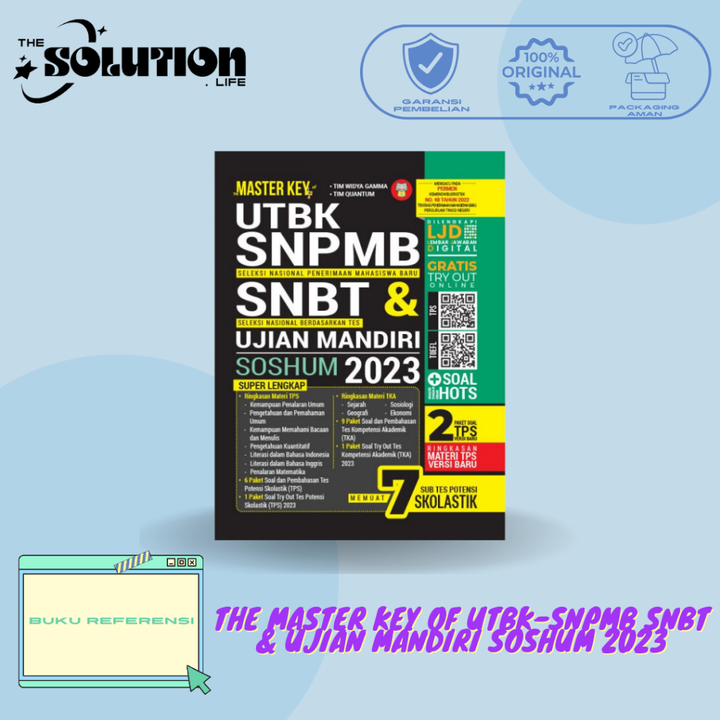 Jual BUKU THE MASTER KEY OF UTBK-SNPMB SNBT & UJIAN MANDIRI SOSHUM 2023 ...