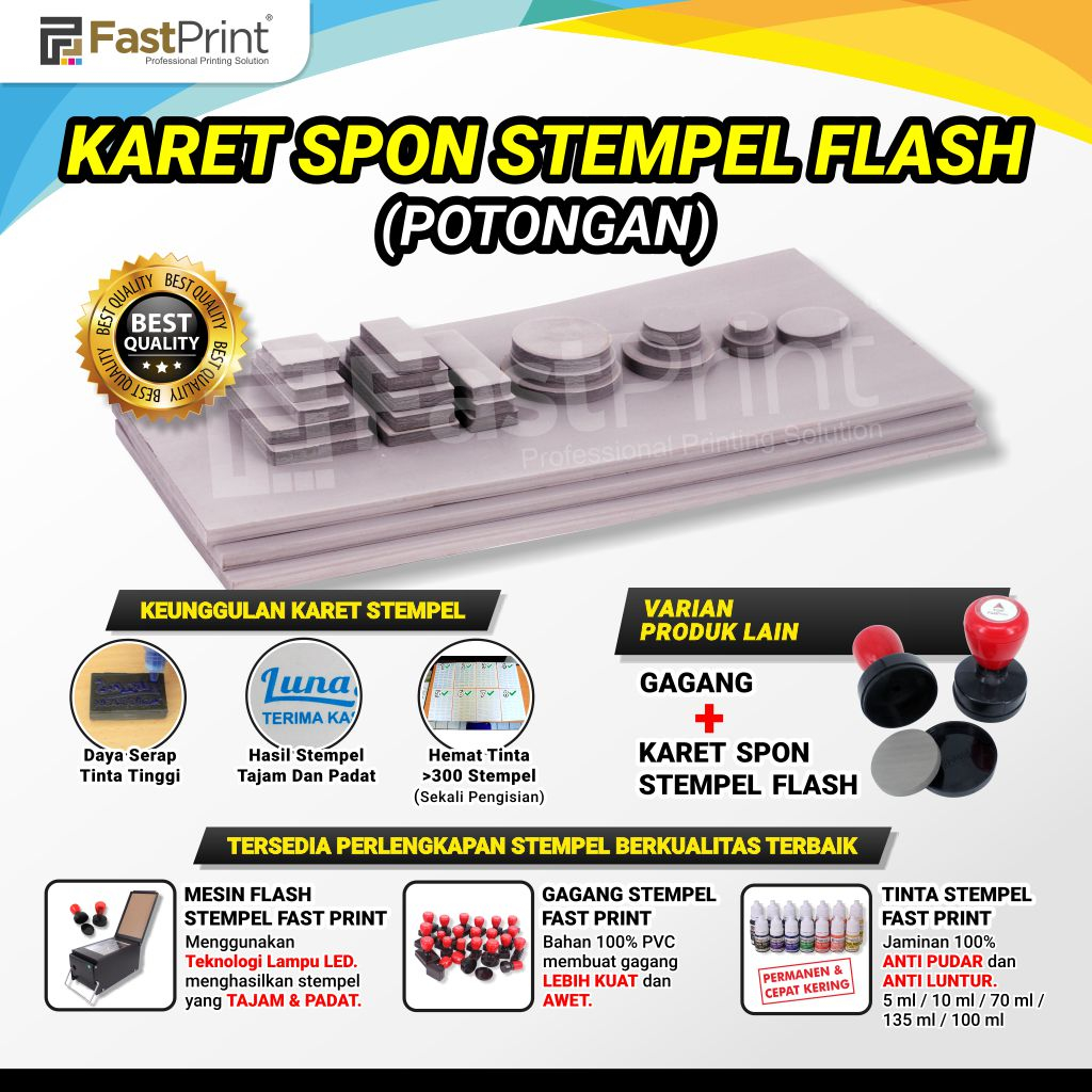 Jual Karet Stempel Flash Potongan Bulat Mm Shopee Indonesia