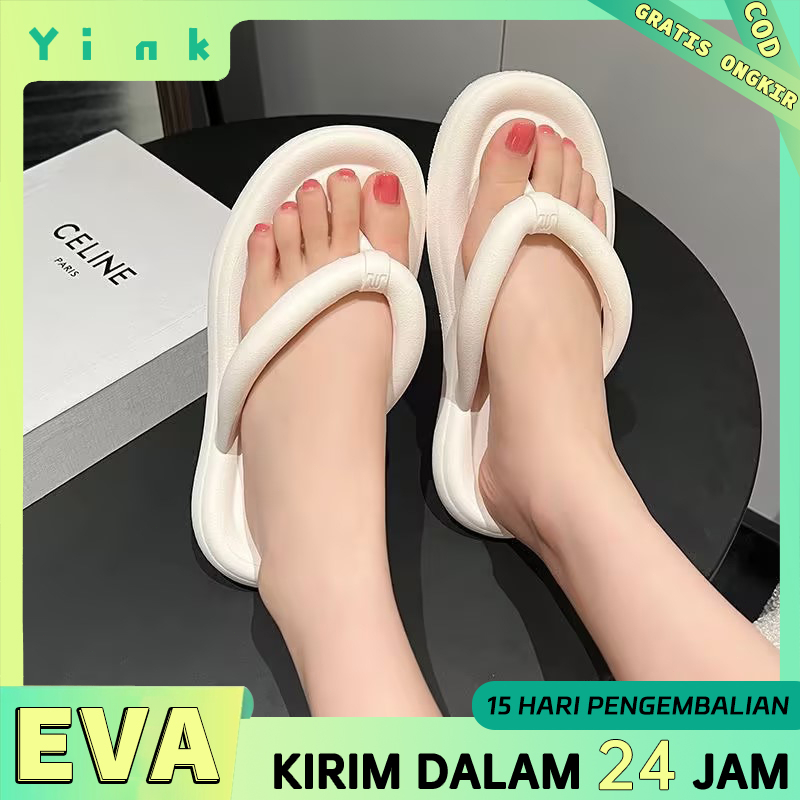 Product image Sandal jepit karet wanita terbaru jelly Sendal wanita kekinian import korea empuk EVA perempuan cewe santai