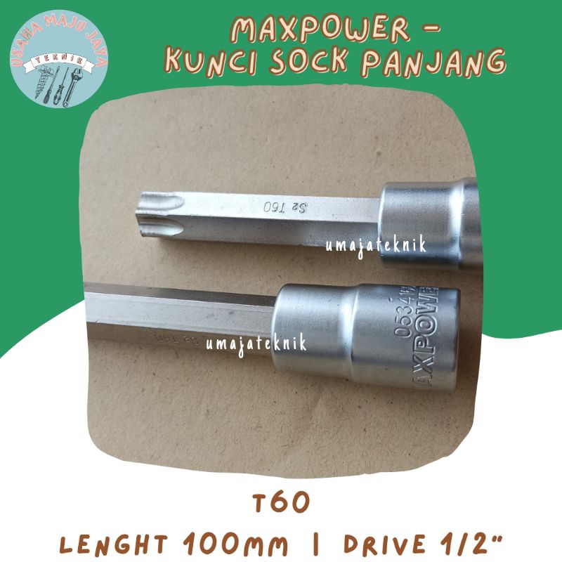 Jual Kunci Sock Bintang Panjang T Maxpower Torx Bit Socket Dr Shopee Indonesia