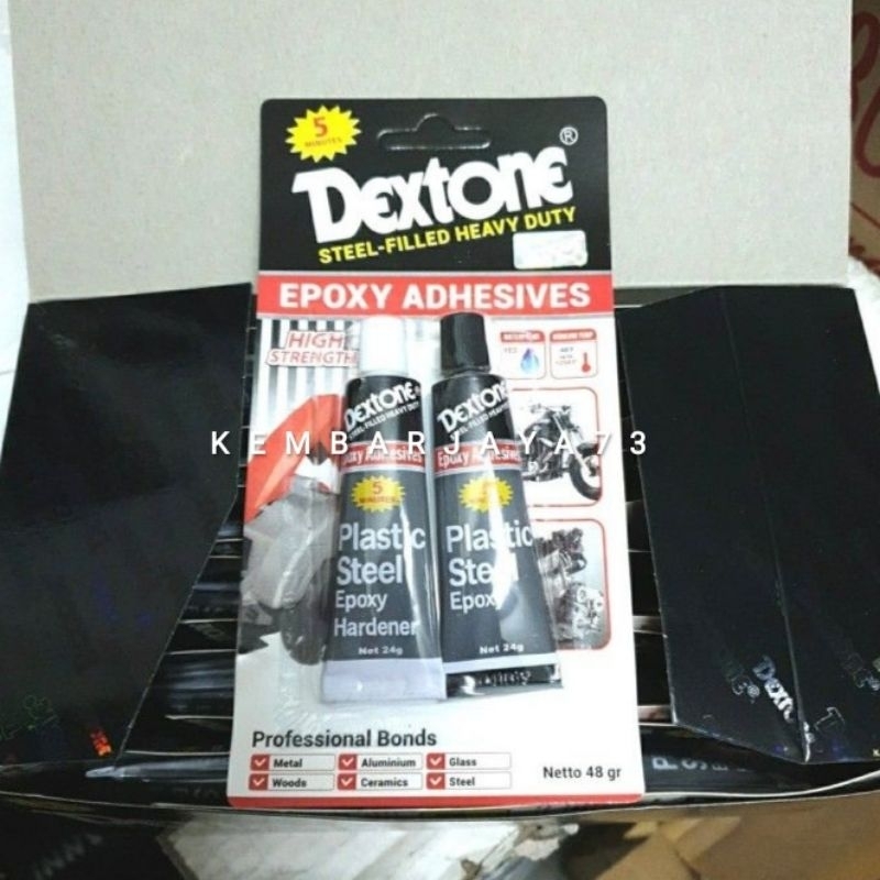Jual Lem Besi Dextone Lem Besi 5 Menit Dextone Kemasan 48 Gram | Shopee ...