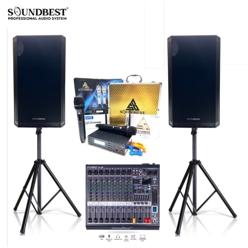 Jual Paket Soundsystem Karaoke Soundbest LUX 15 DSP Original 15 inch