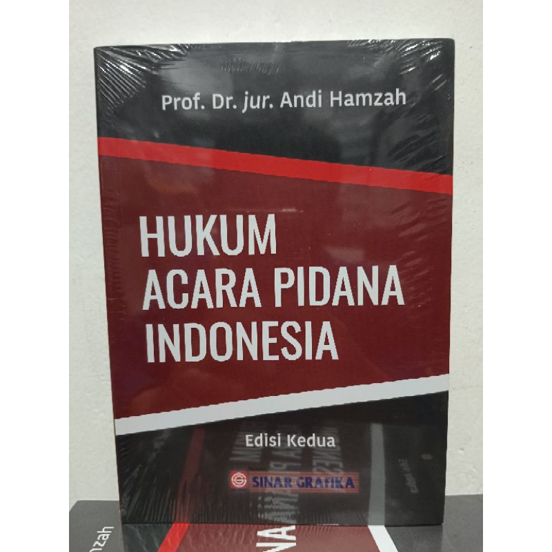 Jual Buku Hukum Acara Pidana Indonesia Edisi Kedua Andi Hamzah Ori