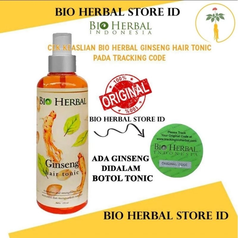 Jual BIO HERBAL GINGSENG HAIR TONIC | Shopee Indonesia
